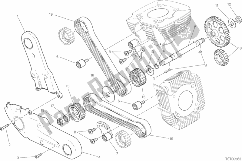 Todas las partes para Sistema De Cronometraje de Ducati Scrambler Sixty2 Thailand USA 400 2019